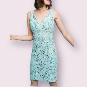 Elegant Mint Green Lace Dress